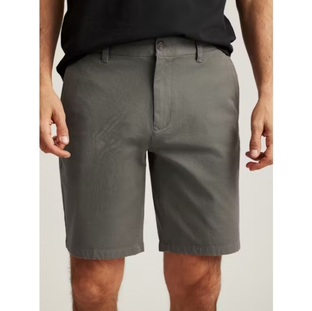 Bonobos Gargoyle Gray Flat Front 9" Chino Shorts Size 32